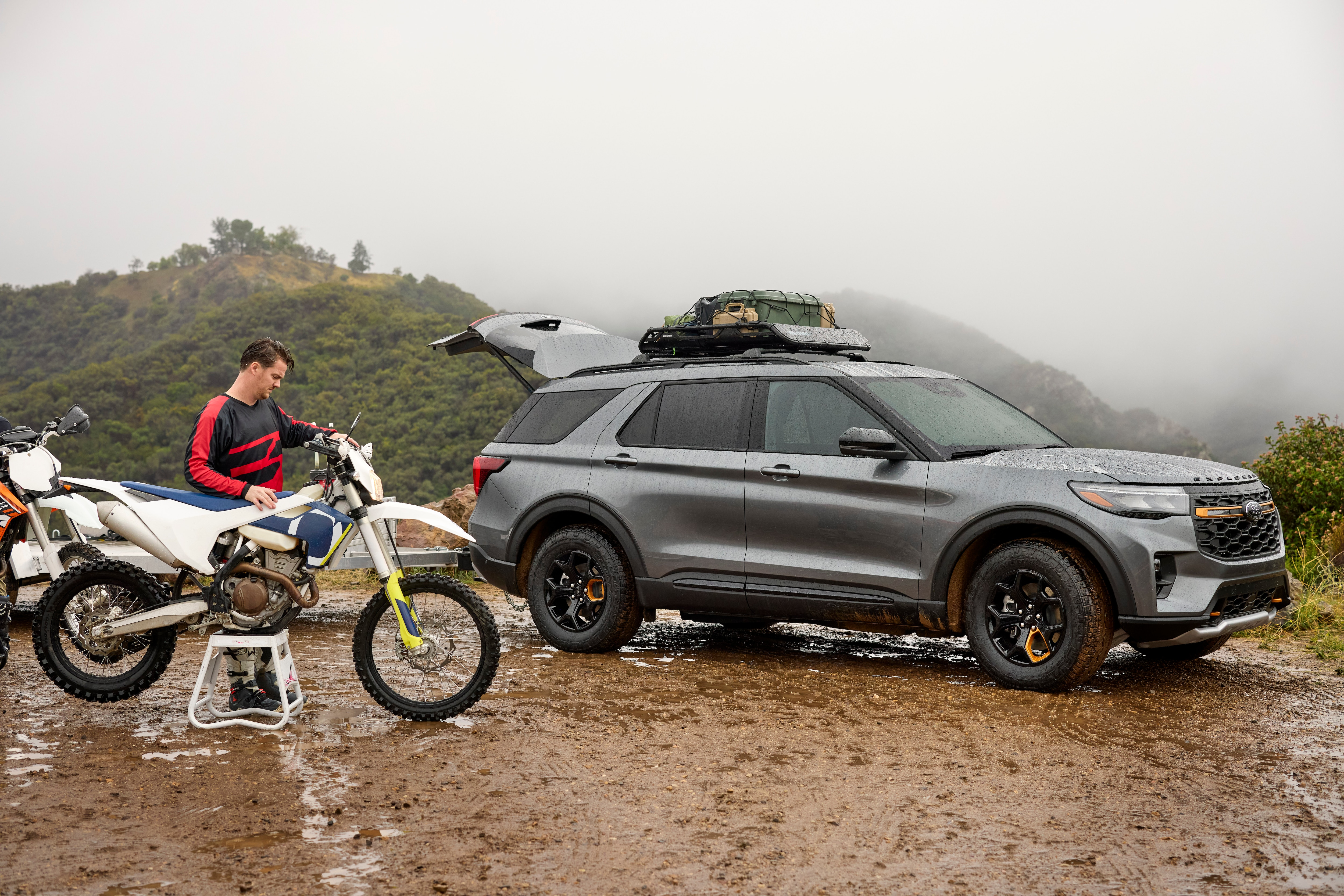 2026 Explorer Tremor shown with optional equipment and available Ford Accessories.